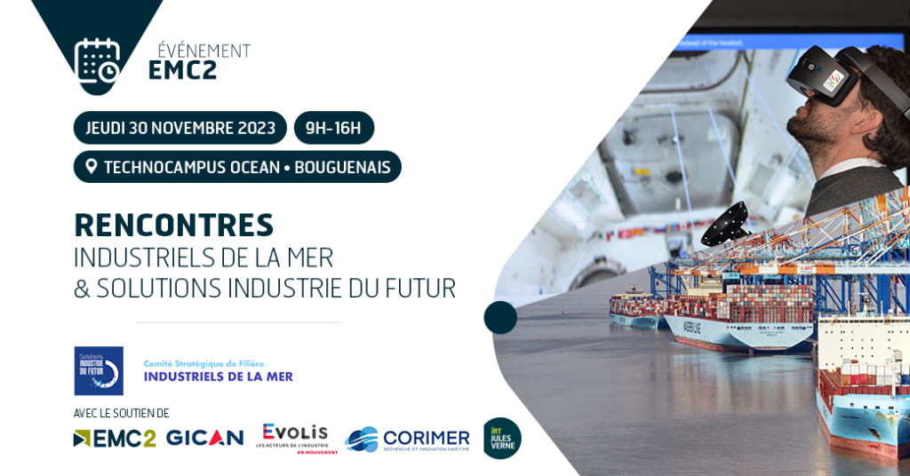Rencontres : Industriels de la mer & Solutions industrie du futur – 30 novembre 2023